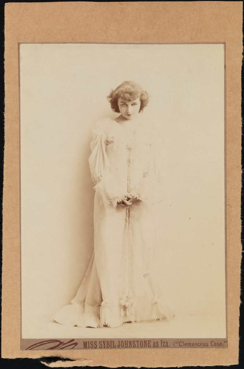 Miss Sybil Johnstone, 1890, Museum of the City of New York, Collection of Broadway Productions.